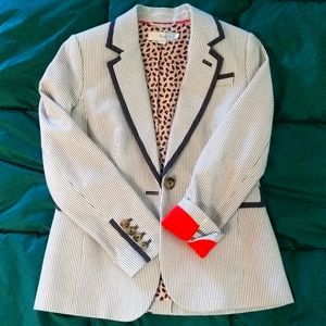 Striped structured blazer